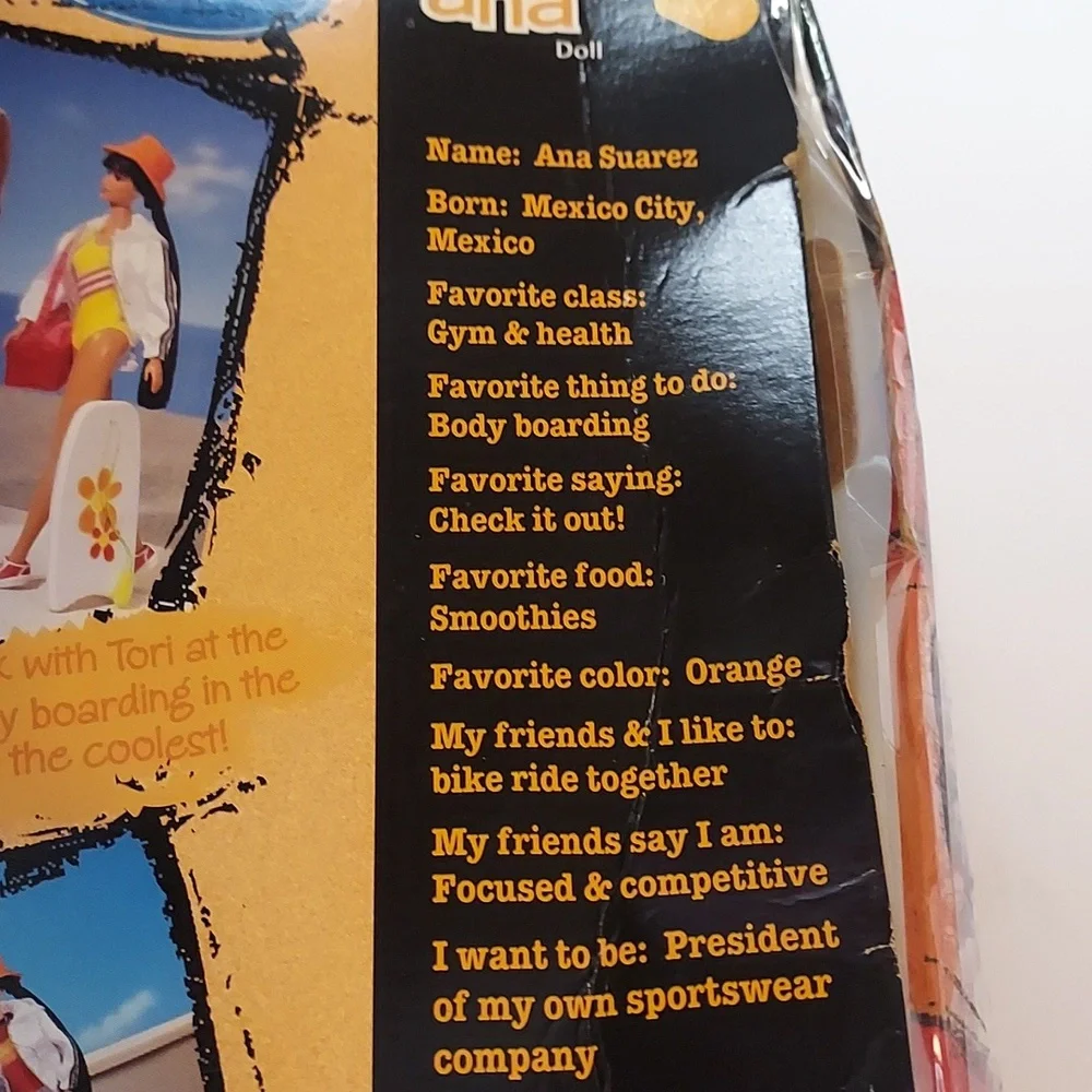Vintage Barbie Generation Girl Ana Sports Doll Collectible Mattel Doll Y2K